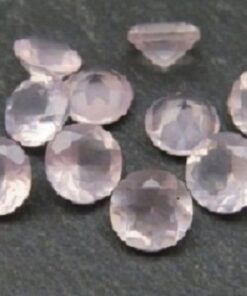 3.5mm Natural Rose Quartz Faceted Round Gemstone