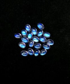 3x4mm Natural Rainbow Moonstone Smooth Oval Cabochon