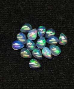 3x4mm Natural Ethiopian Opal Smooth Pear Cabochon