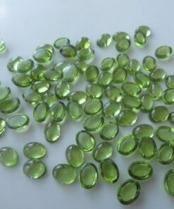 3x4mm Natural Peridot Smooth Oval Cabochon