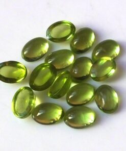 3x5mm Natural Peridot Smooth Oval Cabochon