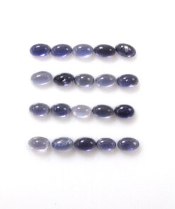 3x5mm Natural Iolite Smooth Oval Cabochon