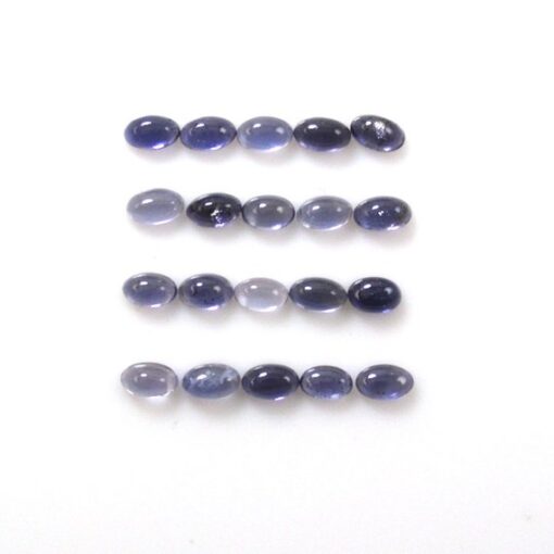 3x5mm Natural Iolite Smooth Oval Cabochon