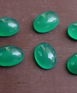 3x5mm Natural Green Onyx Smooth Oval Cabochon