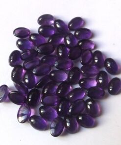 3x5mm Natural African Amethyst Smooth Oval Cabochon