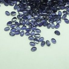 4x5mm Natural Iolite Smooth Oval Cabochon