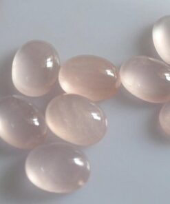 4x5mm Natural Rose Quartz Smooth Oval Cabochon