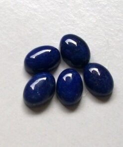 4x6mm Natural Lapis Lazuli Smooth Oval Cabochon