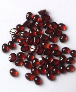 4x6mm Natural Red Garnet Smooth Oval Cabochon