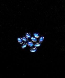 8x6mm Natural Rainbow Moonstone Smooth Oval Cabochon
