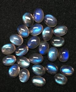 8x6mm Natural Labradorite Smooth Oval Cabochon