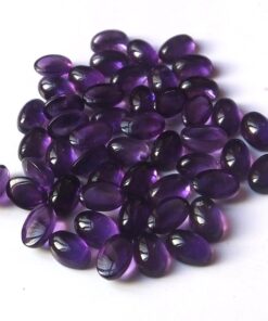 8x6mm Natural African Amethyst Smooth Oval Cabochon