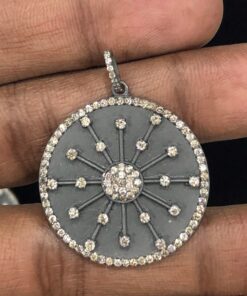 double cut diamond pendant