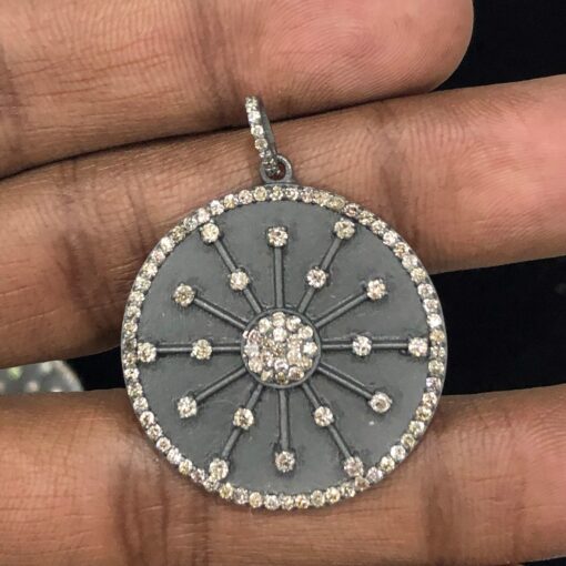 double cut diamond pendant