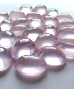 5x7mm Natural Rose Quartz Smooth Oval Cabochon