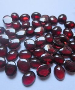 5x7mm Natural Red Garnet Smooth Oval Cabochon