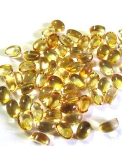 5x7mm Natural Citrine Smooth Oval Cabochon