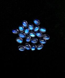 9x7mm Natural Rainbow Moonstone Smooth Oval Cabochon