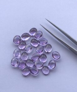 9x7mm Natural Amethyst Smooth Oval Cabochon