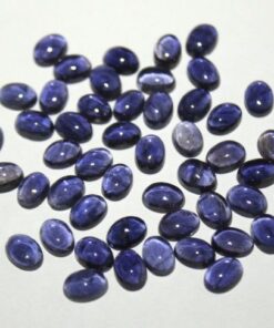10x8mm Natural Iolite Smooth Oval Cabochon