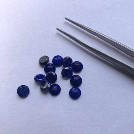 3.5mm Natural Lapis Lazuli Faceted Round Gemstone
