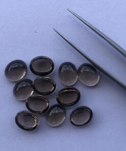 10x8mm smoky quartz oval