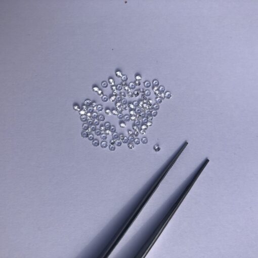 2.25mm Natural Crystal Quartz Faceted Round Gemstone