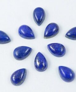 14x10mm Natural Lapis Lazuli Smooth Pear Cabochon