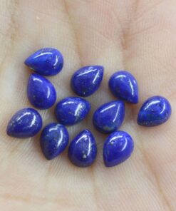 3x4mm Natural Lapis Lazuli Smooth Pear Cabochon