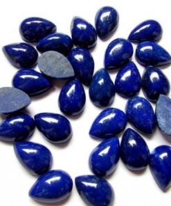 4x6mm Natural Lapis Lazuli Smooth Pear Cabochon