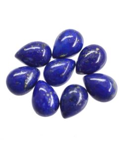 9x7mm Natural Lapis Lazuli Smooth Pear Cabochon