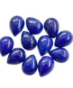 10x8mm Natural Lapis Lazuli Smooth Pear Cabochon