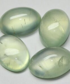 12x10mm Natural Prehnite Smooth Oval Cabochon