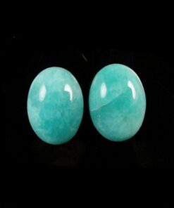 14x10mm Natural Amazonite Smooth Oval Cabochon