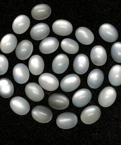 14x10mm Natural White Moonstone Smooth Oval Cabochon