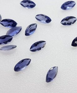 2.5x5mm Natural Iolite Faceted Marquise Cut Gemstone