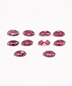 2.5x5mm Natural Pink Tourmaline Faceted Marquise Cut Gemstone