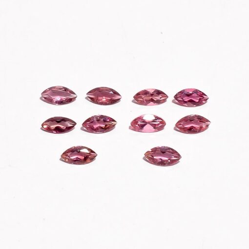 2.5x5mm Natural Pink Tourmaline Faceted Marquise Cut Gemstone