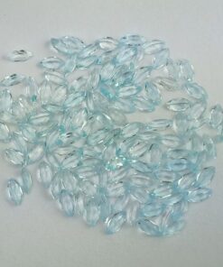 2x4mm Natural Sky Blue Topaz Faceted Marquise Cut Gemstone