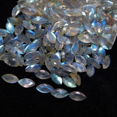 2x4mm Natural Labradorite Faceted Marquise Cut Gemstone