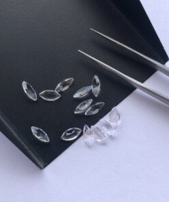 2.5x5mm Natural Crystal Quartz Marquise Cut