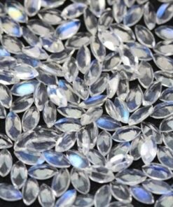 3x6mm Natural Rainbow Moonstone Faceted Marquise Cut Gemstone