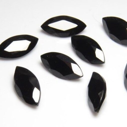 3x6mm Natural Black Spinel Marquise Faceted Cut Gemstone