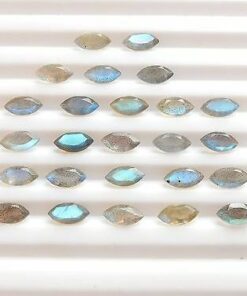 3x6mm Natural Labradorite Faceted Marquise Cut Gemstone