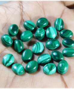 3x4mm Natural Malachite Smooth Oval Cabochon