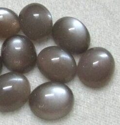 3x4mm Natural Gray Moonstone Smooth Oval Cabochon
