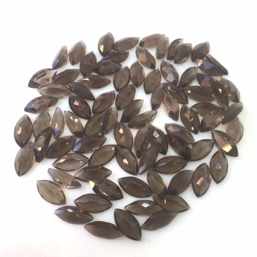 4x8mm Natural Smoky Quartz Faceted Marquise Cut Gemstone