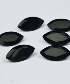 4x8mm Natural Black Spinel Marquise Faceted Cut Gemstone
