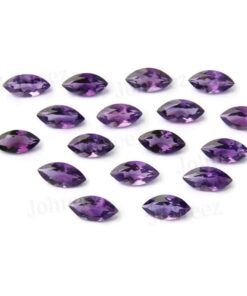 4x8mm Natural African Amethyst Faceted Marquise Cut Gemstone