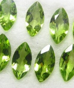 5x10mm Natural Peridot Faceted Marquise Cut Gemstone